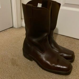 Brothers & Sons mens harness square toed boots